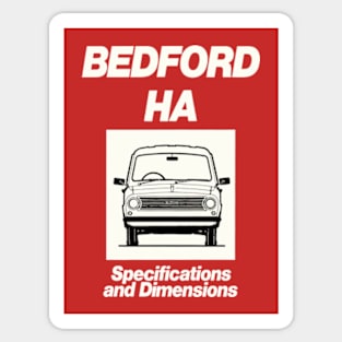 BEDFORD HA VAN - brochure Sticker